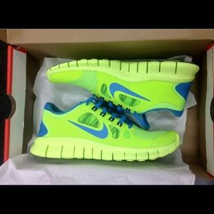 neon nike free runs